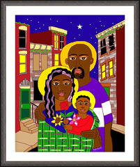 Wall Frame Espresso - Holy Family in Baltimore by M. McGrath