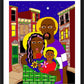 Wall Frame Black, Matted - Holy Family in Baltimore by M. McGrath