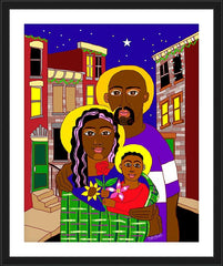 Wall Frame Black - Holy Family in Baltimore by M. McGrath