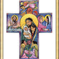 Wall Frame Gold - Holy Family Cross by M. McGrath