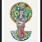 Wall Frame Black, Matted - St. Hildegard of Bingen by Br. Mickey McGrath, OSFS - Trinity Stores