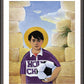 Wall Frame Espresso, Matted - Holy Child by M. McGrath