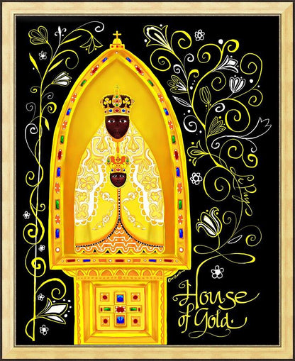 Wall Frame Gold - Mary, House of Gold by M. McGrath