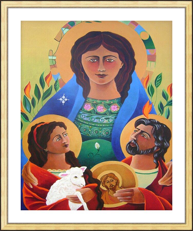 Wall Frame Gold, Matted - Our Lady of Hope by Br. Mickey McGrath, OSFS - Trinity Stores