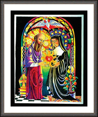 Wall Frame Espresso - One Heart, One Soul by M. McGrath