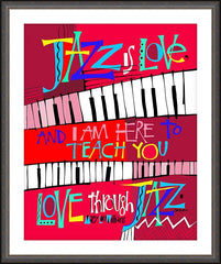 Wall Frame Espresso - I Am Here To Teach You by M. McGrath