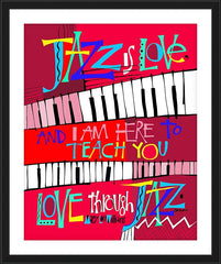 Wall Frame Black - I Am Here To Teach You by M. McGrath