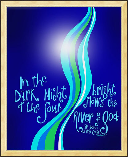 Wall Frame Gold - In the Dark Night by M. McGrath
