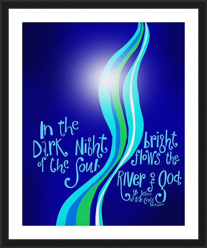 Wall Frame Black, Matted - In the Dark Night by M. McGrath