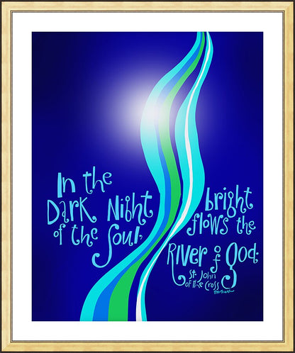 Wall Frame Gold, Matted - In the Dark Night by M. McGrath