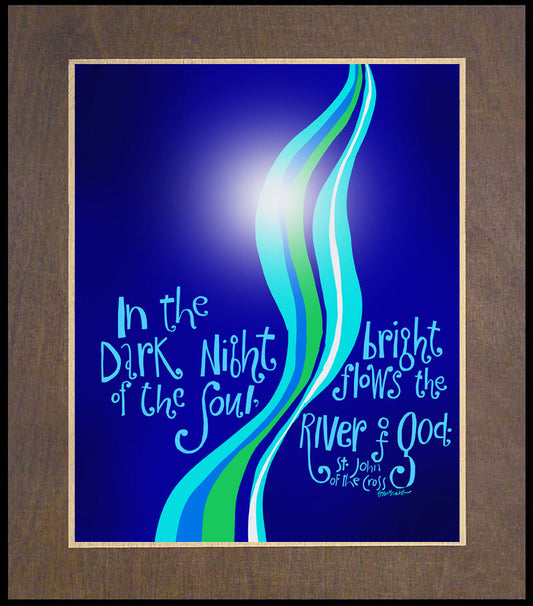 In the Dark Night - Wood Plaque Premium