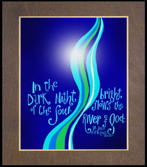 Wood Plaque Premium - In the Dark Night by M. McGrath