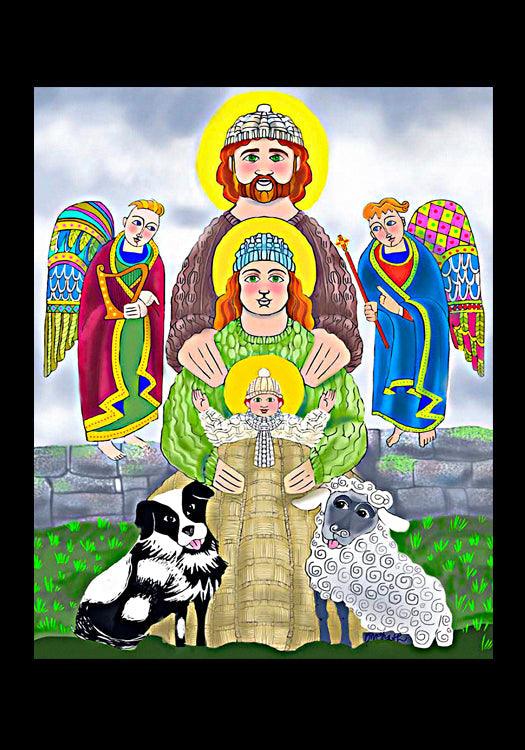 Irish Holy Family - Holy Card by Br. Mickey McGrath, OSFS - Trinity Stores 