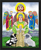 Wall Frame Black - Irish Holy Family by Br. Mickey McGrath, OSFS - Trinity Stores