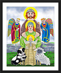 Wall Frame Black - Irish Holy Family by M. McGrath