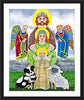 Wall Frame Black, Matted - Irish Holy Family by Br. Mickey McGrath, OSFS - Trinity Stores