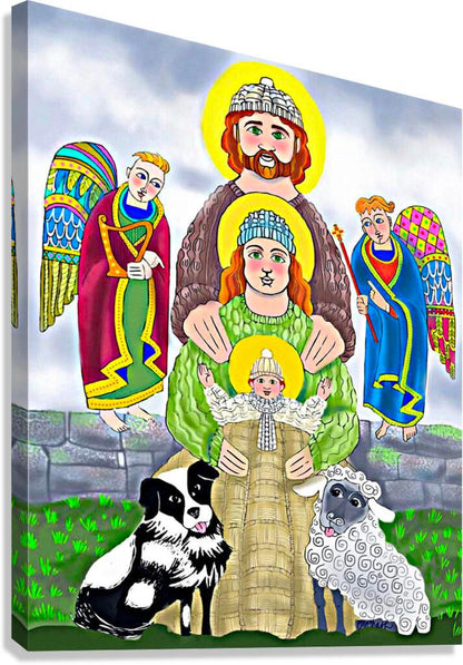 Canvas Print - Irish Holy Family by Br. Mickey McGrath, OSFS - Trinity Stores