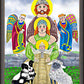 Wall Frame Espresso - Irish Holy Family by Br. Mickey McGrath, OSFS - Trinity Stores