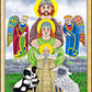 Wall Frame Gold - Irish Holy Family by Br. Mickey McGrath, OSFS - Trinity Stores