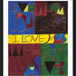 Wall Frame Black, Matted - I Love Jesus by Br. Mickey McGrath, OSFS - Trinity Stores