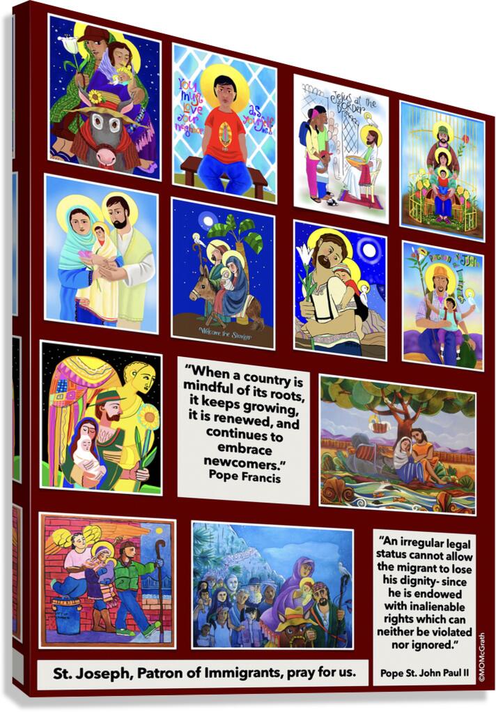 Immigration Poster - Canvas Print