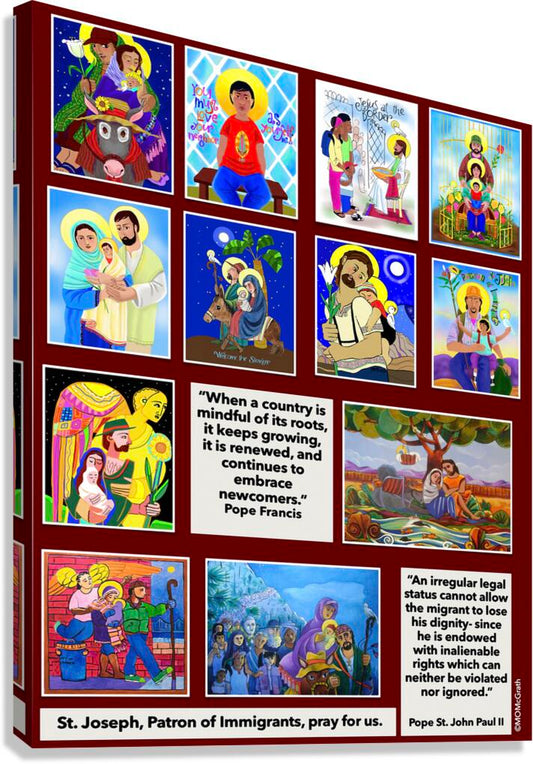 Immigration Poster - Canvas Print