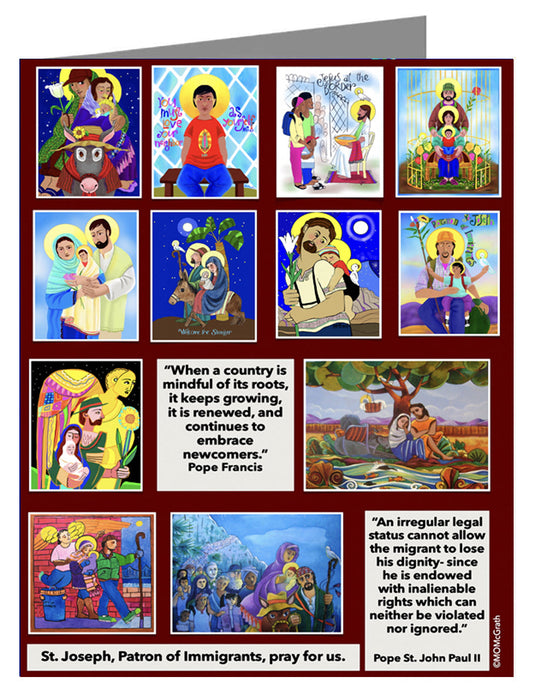 Immigration Poster - Custom Text Note Card 