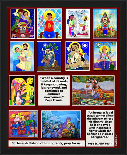 Wall Frame Black - Immigration Poster by M. McGrath