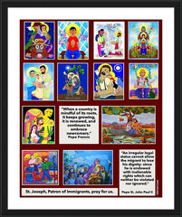 Wall Frame Black - Immigration Poster by M. McGrath