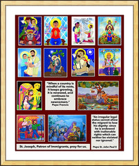 Wall Frame Gold - Immigration Poster by M. McGrath