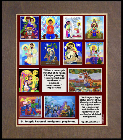 Immigration Poster - Wood Plaque Premium