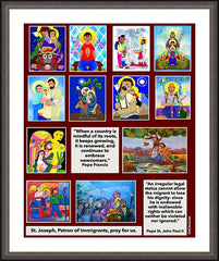 Wall Frame Espresso - Immigration Poster by M. McGrath