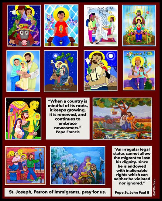 Immigration Poster - Wood Plaque