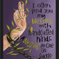 Wall Frame Black - I Often Send You My Blessing by M. McGrath