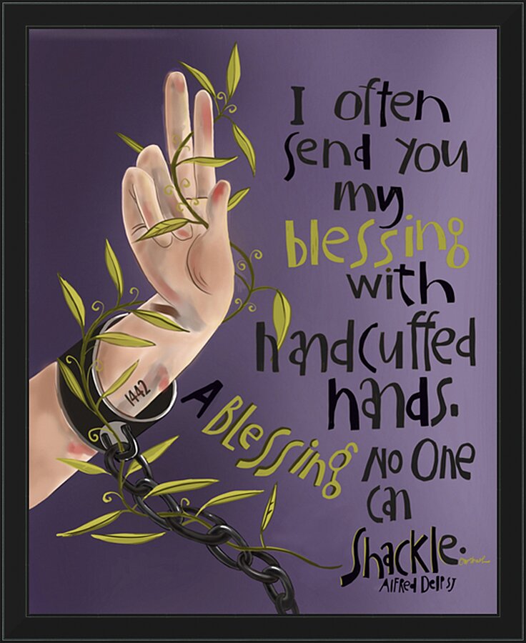 Wall Frame Black - I Often Send You My Blessing by M. McGrath