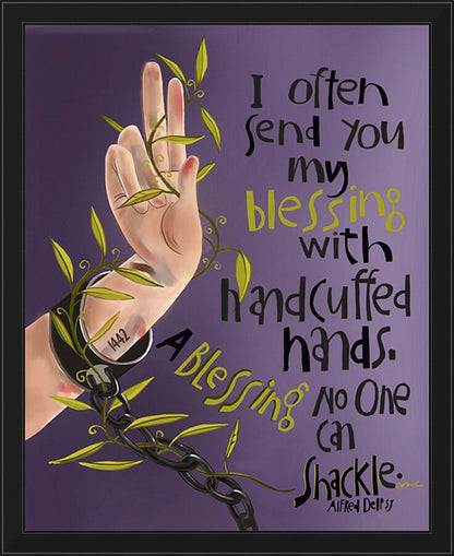 Wall Frame Black - I Often Send You My Blessing by M. McGrath