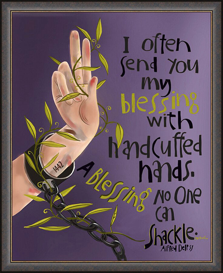 Wall Frame Espresso - I Often Send You My Blessing by M. McGrath