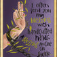 Wall Frame Gold - I Often Send You My Blessing by M. McGrath