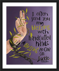 Wall Frame Black - I Often Send You My Blessing by M. McGrath