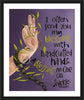 Wall Frame Black, Matted - I Often Send You My Blessing by M. McGrath