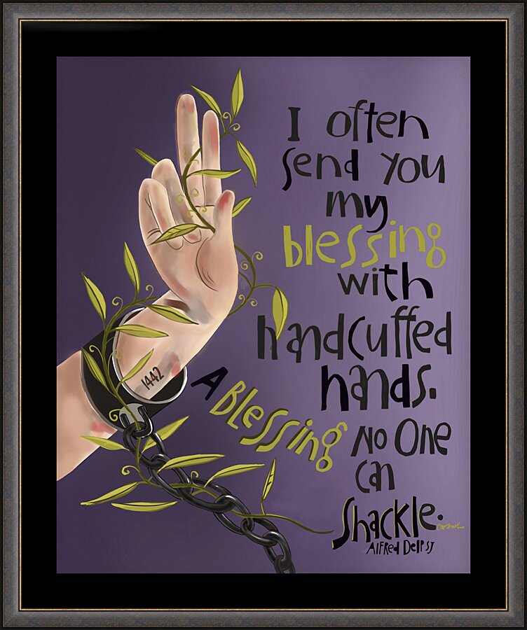 Wall Frame Espresso - I Often Send You My Blessing by M. McGrath