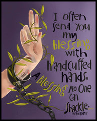 Wood Plaque - I Often Send You My Blessing by M. McGrath