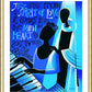 Wall Frame Gold, Matted - Jazz Arises From a Spirit of Love by M. McGrath