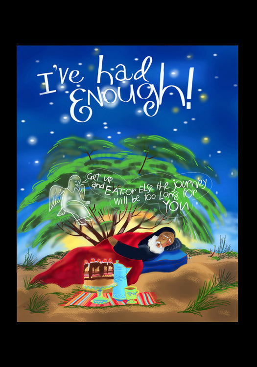 St. Elijah - I've Had Enough! - Holy Card