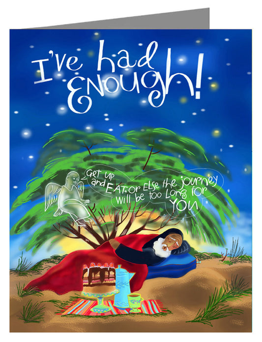 St. Elijah - I've Had Enough! - Custom Text Note Card 