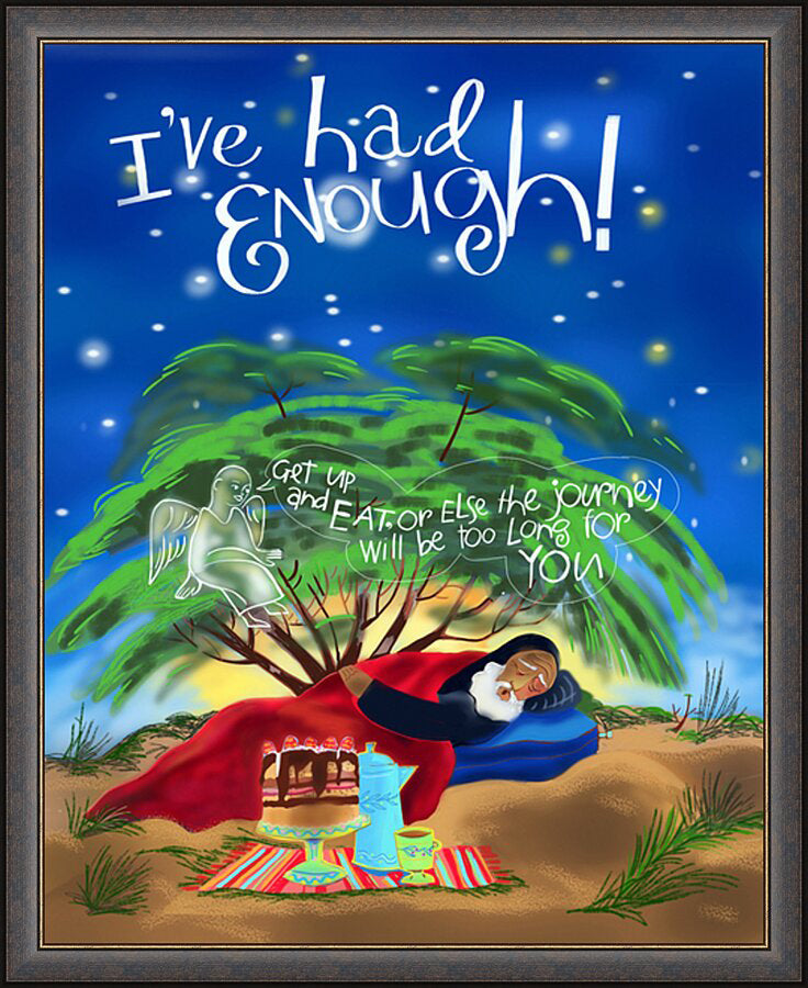 Wall Frame Espresso - St. Elijah - I've Had Enough! by M. McGrath