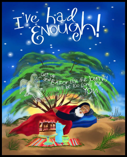 St. Elijah - I've Had Enough! - Wood Plaque