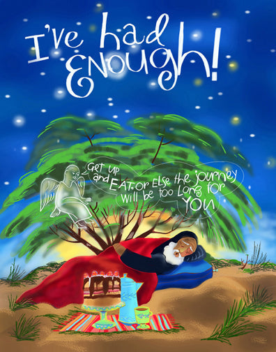 St. Elijah - I've Had Enough! - Note Card 