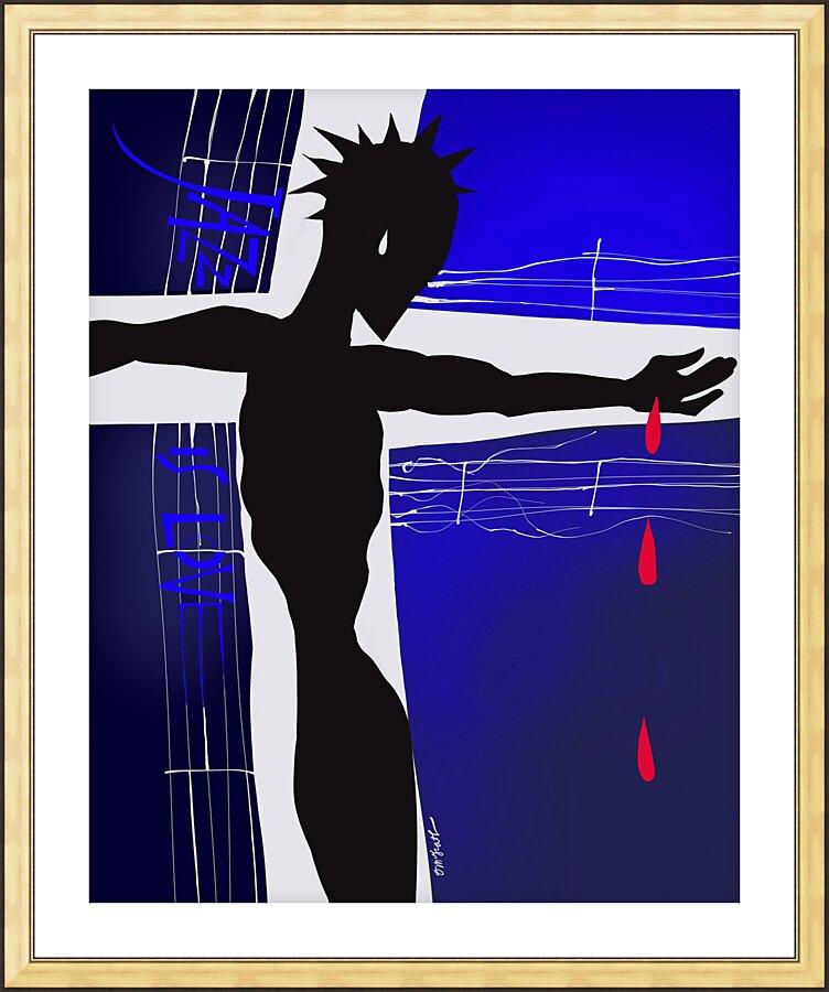 Wall Frame Gold, Matted - Jazz is Love by Br. Mickey McGrath, OSFS - Trinity Stores