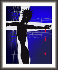 Wall Frame Espresso - Jazz is Love by M. McGrath